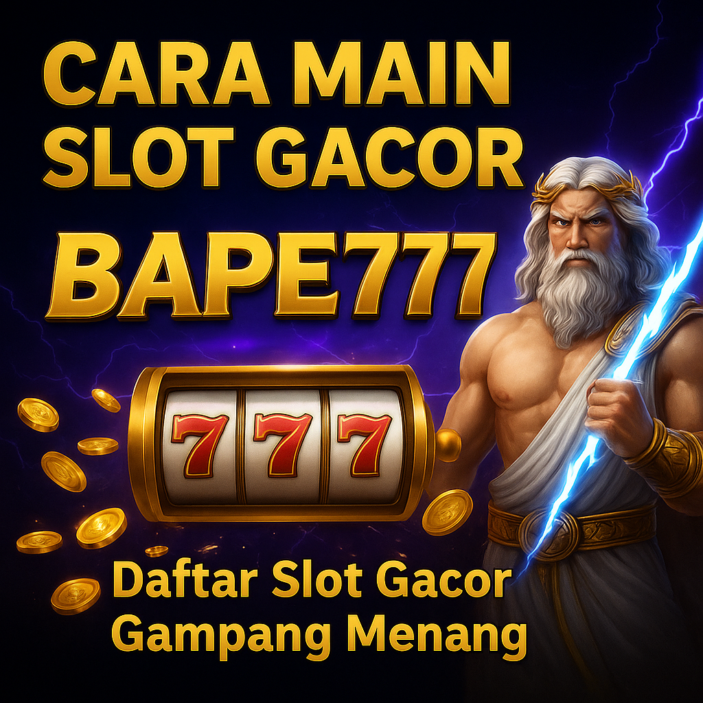 CARA MAIN SLOT GAME BAPE777 - Daftar Slot Gacor Gampang Menang image 1